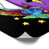 Star Rainbow Swallow Tattoo Angel Poster (Hoek)