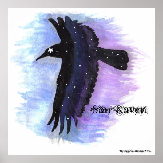 Star Raven, van Felicia Boites Poster (Voorkant)