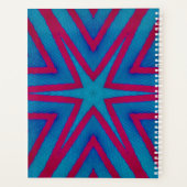 Star Red en Blue Geometric Planner (Achterkant)