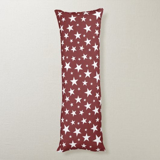 Star Repeating Pattern Body Pillow Lichaamskussen (Achterkant (Verticaal))
