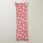 Star Repeating Pattern Body Pillow Lichaamskussen (Achterkant (Verticaal))