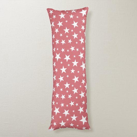 Star Repeating Pattern Body Pillow Lichaamskussen (Achterkant (Verticaal))