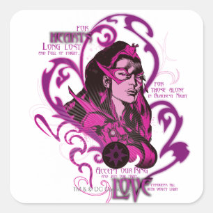 Star Sapphire Graphic 1 Vierkante Sticker