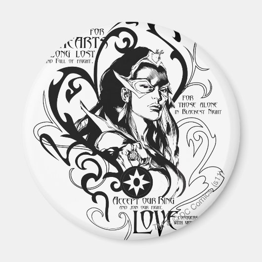 Star Sapphire Graphic 2 Magneet (Voorkant)