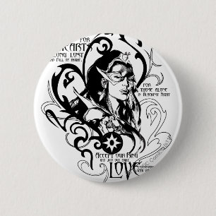 Star Sapphire Graphic 2 Ronde Button 5,7 Cm