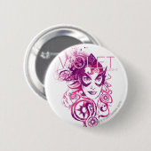 Star Sapphire Graphic 3 Ronde Button 5,7 Cm (Voorkant /achterkant)