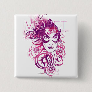 Star Sapphire Graphic 3 Vierkante Button 5,1 Cm