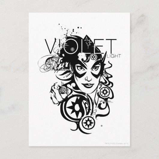 Star Sapphire Graphic 4 Briefkaart (Voorkant)