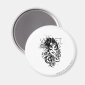 Star Sapphire Graphic 4 Magneet (Voorkant / Achterkant)