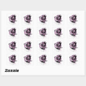 Star Sapphire Graphic 6 Vierkante Sticker (Vel)