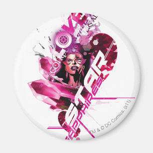 Star Sapphire Graphic 8 Magneet