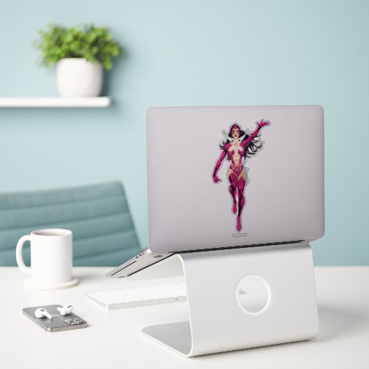 Star Sapphire Hand Raised Sticker (Laptop op bureau)