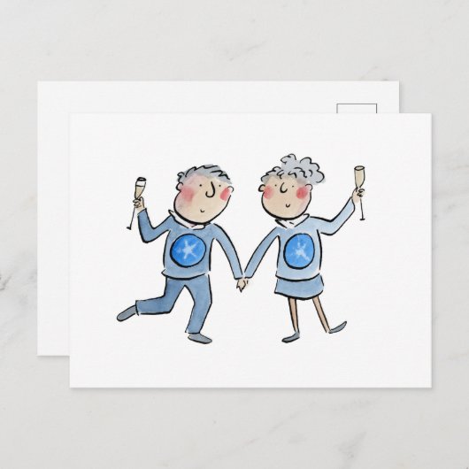 Star Sapphire Jubileum Briefkaart (Voorkant / Achterkant)