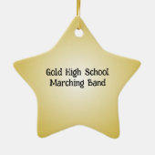 Star Saxophone Player Gepersonaliseerd Ornament (Achterkant)