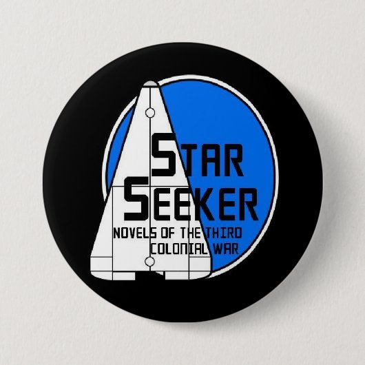 Star Seeker Blue Logo Button - 3 inch (Voorkant)