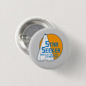 Star Seeker Oranje Logo Button - starship grijs (Voorkant /achterkant)