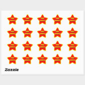 Star Shape FREE SAMPLE Retail Sticker (Vel)