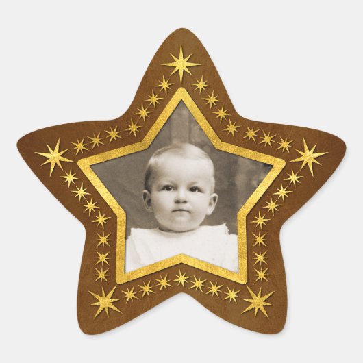 Star Shaped Photo Lijst Ster Sticker (Voorkant)