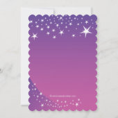 Star Sleepover Party Anniversaire Invitations (Dos)