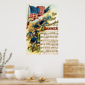 Star Spangled Banner 1908 Poster (Keuken)