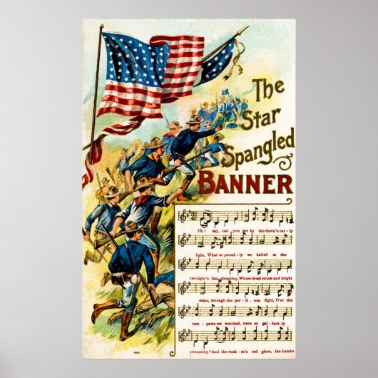 Star Spangled Banner 1908 Poster (Voorkant)