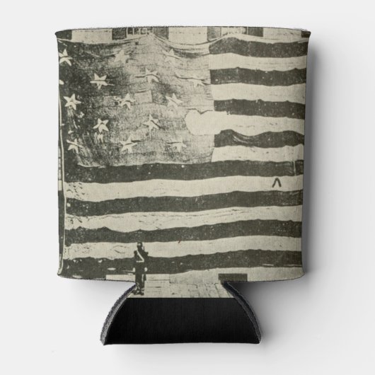 Star Spangled Banner: Amerikaanse vlag te zien Blikjeskoeler (Voorkant)