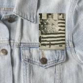 Star Spangled Banner: Amerikaanse vlag te zien Button (Insitu)