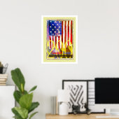 Star Spangled Banner Bicentennial Poster (Thuiskantoor)