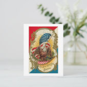 Star Spangled Banner Eagle Briefkaart (Staand voorkant)