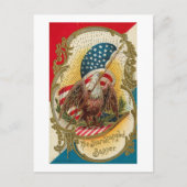 Star Spangled Banner Eagle Briefkaart (Voorkant)
