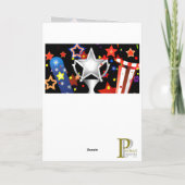 Star Spangled Banner Greeting/Note Kaart (Achterkant)