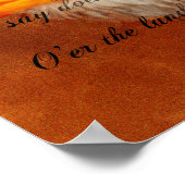 Star Spangled Banner Lyrics Eagle Poster (Hoek)