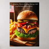 Star-Spangled Burger Sensation 24x36 Poster (Voorkant)