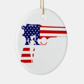 Star Spangled GG2G-versiering Keramisch Ornament (Rechts)