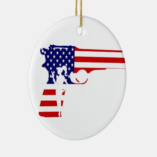 Star Spangled GG2G-versiering Keramisch Ornament (Rechts)