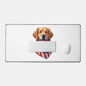 Star Spangled Golden Retriever Vintage Tee 4 (Clavier et souris)