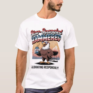 Star-Spangled Hammered Eagle BBQ T-shirt
