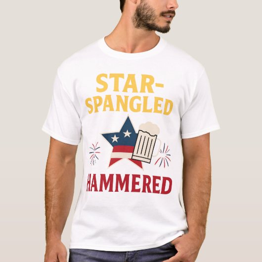 Star-Spangled Hammered Tee T-Shirt (Devant)