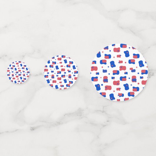 Star Spangled Pattern Confetti (Achterkanten)