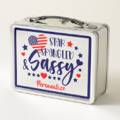 Star Spangled Sassy American Flag, gepersonaliseer (Achterkant)