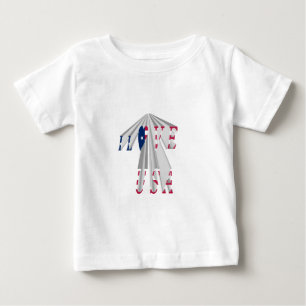 Star-Spangled Statement: Graphic I Love USA Design