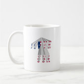 Star-Spangled Statement: Graphic I Love USA Design Koffiemok (Links)