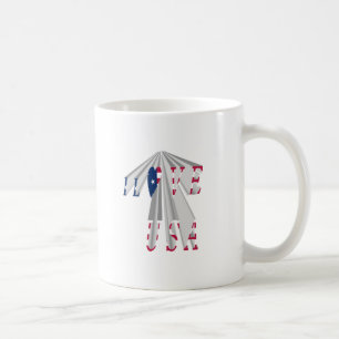 Star-Spangled Statement: Graphic I Love USA Design Koffiemok