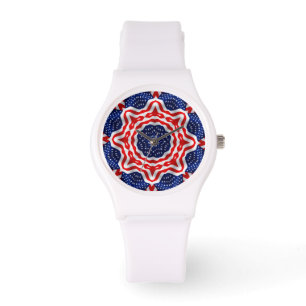 Star Spangled-tijdstuk Horloge