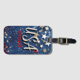Star Spangled USA Trots Bagagelabel