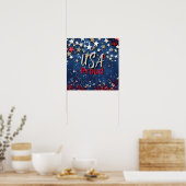 Star Spangled USA Trots Poster (Keuken)