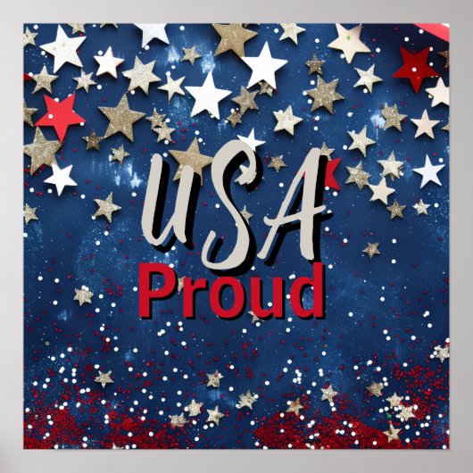 Star Spangled USA Trots Poster (Voorkant)