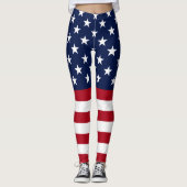 Star Spangled USA Vlag Leggings (Voorkant)