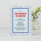 Star-Spangled Viering Patriottische Partij Kaart (Staand voorkant)