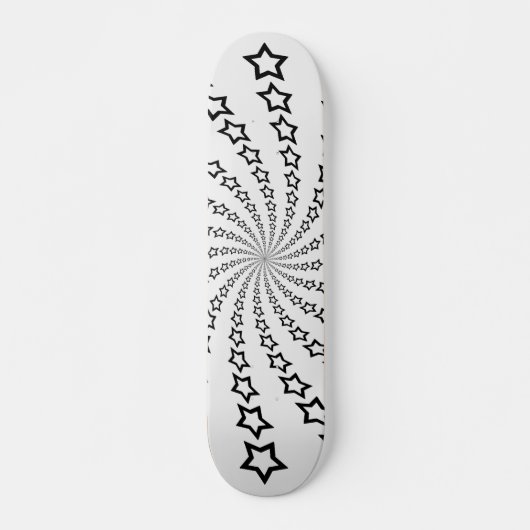 Star Spiral : Black Stars : Skateboard (Devant)